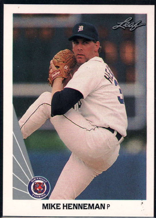 1990 Leaf #2 Mike Henneman VG Detroit Tigers 