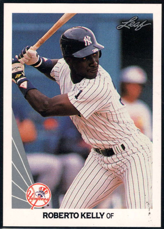 1990 Leaf #17 Roberto Kelly VG New York Yankees 