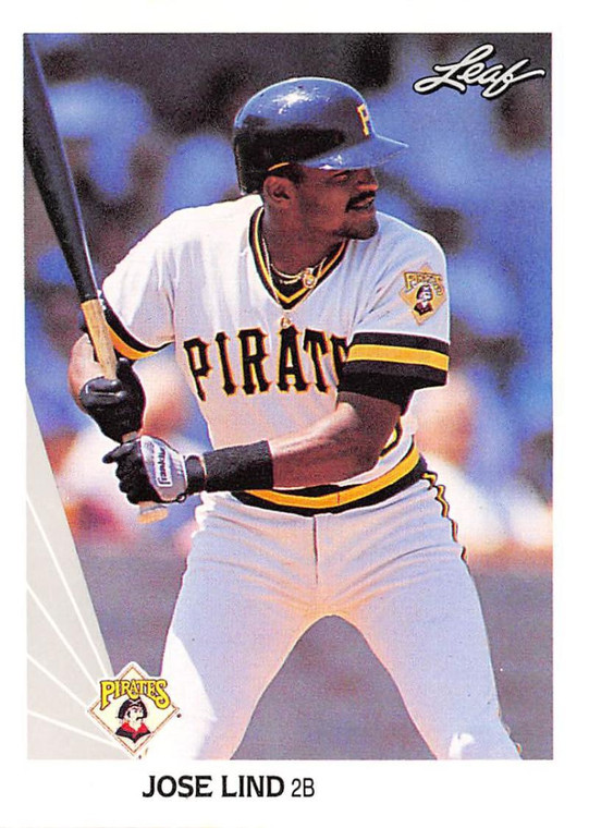 1990 Leaf #77 Jose Lind VG Pittsburgh Pirates 