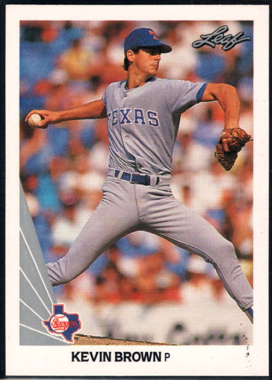 SOLD 26357 1990 Leaf #47 Kevin Brown VG Texas Rangers 