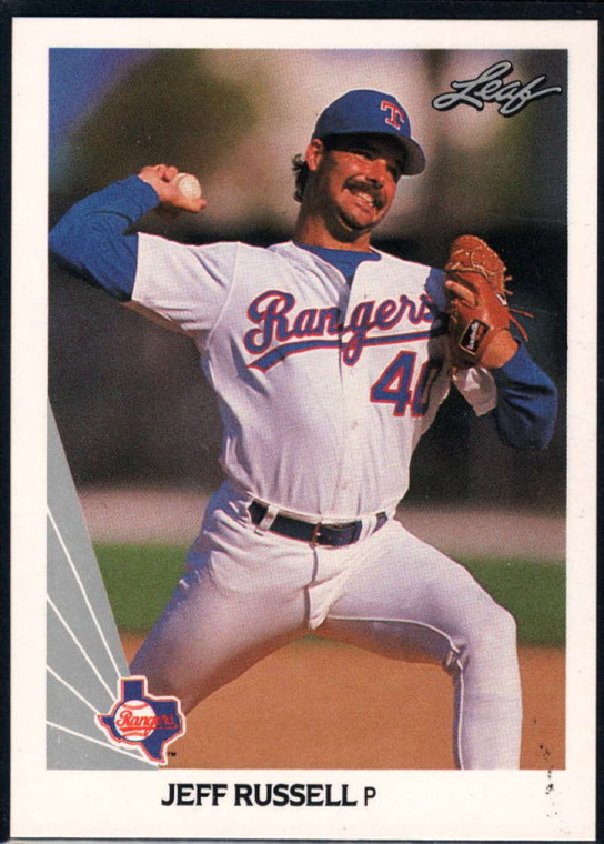 1990 Leaf #152 Jeff Russell VG Texas Rangers 