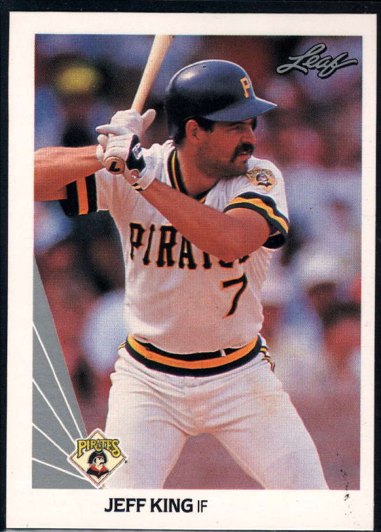 1990 Leaf #163 Jeff King VG Pittsburgh Pirates 