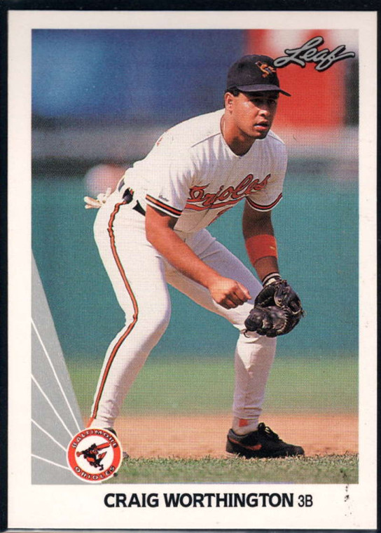 1990 Leaf #170 Craig Worthington VG Baltimore Orioles 