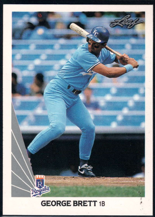 1990 Leaf #178 George Brett VG Kansas City Royals 