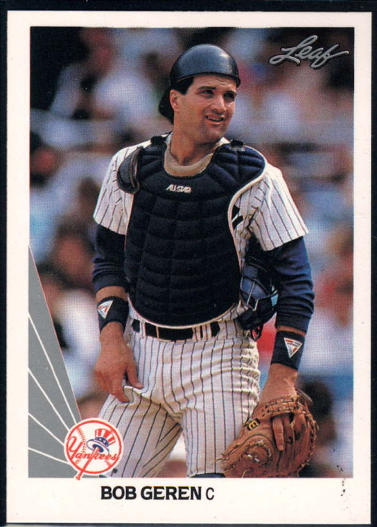 1990 Leaf #182 Bob Geren VG New York Yankees 