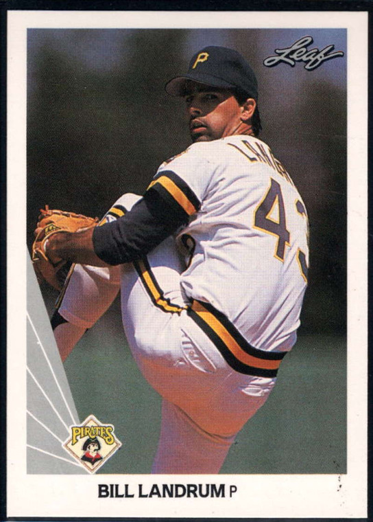 1990 Leaf #222 Bill Landrum VG Pittsburgh Pirates 