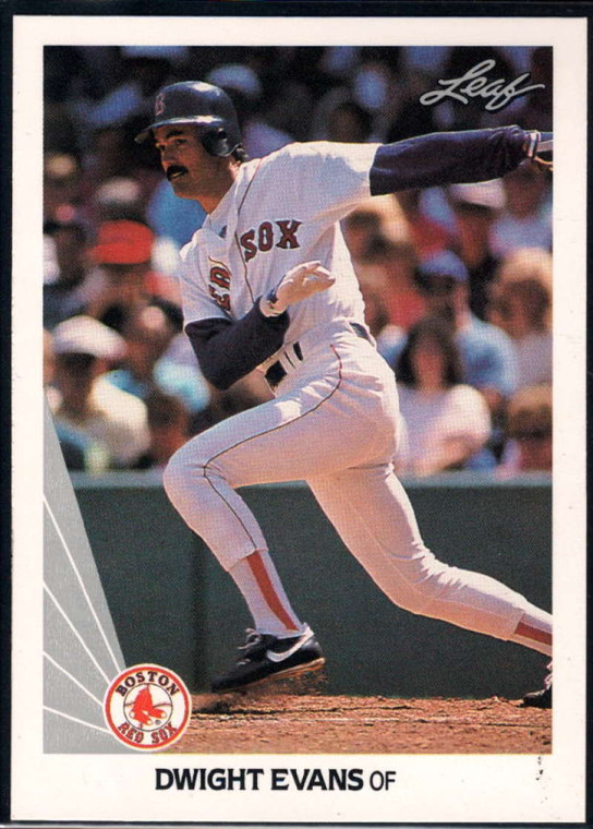 1990 Leaf #235 Dwight Evans VG Boston Red Sox 