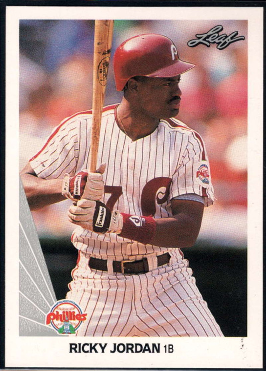 1990 Leaf #236 Ricky Jordan VG Philadelphia Phillies 