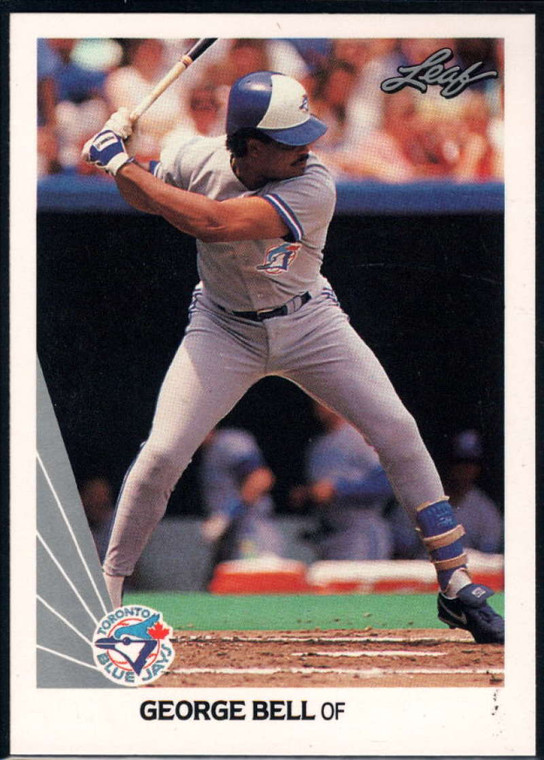 1990 Leaf #185 George Bell VG Toronto Blue Jays 