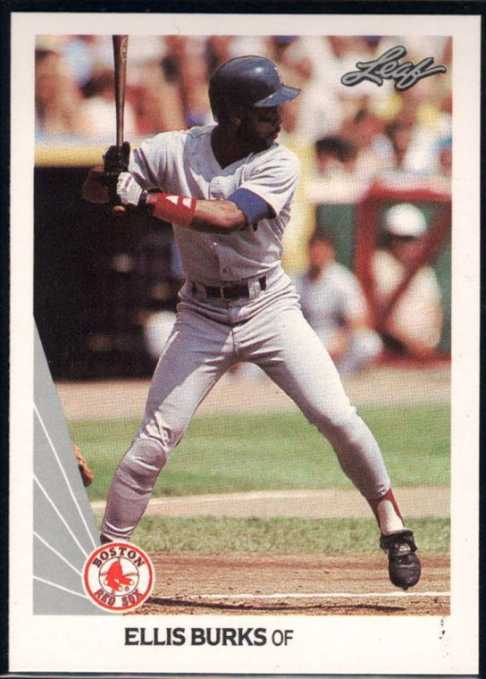 1990 Leaf #261 Ellis Burks VG Boston Red Sox 