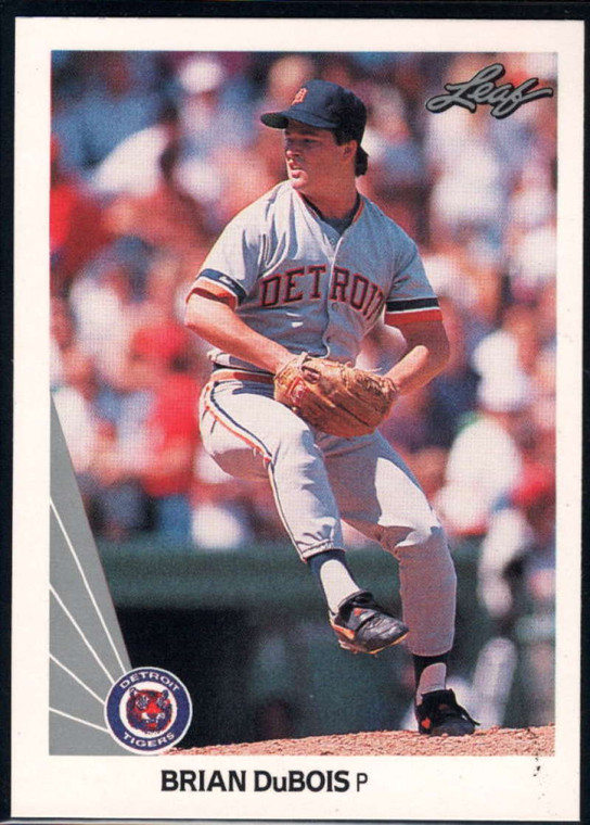 1990 Leaf #266 Brian DuBois VG RC Rookie Detroit Tigers 