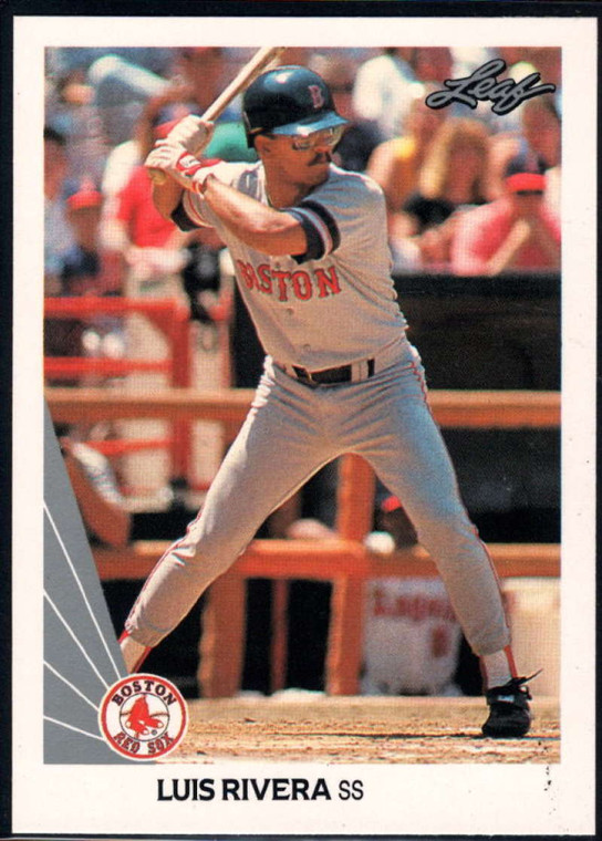 1990 Leaf #283 Luis Rivera VG Boston Red Sox 