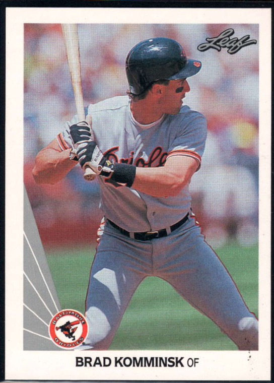1990 Leaf #303 Brad Komminsk VG Baltimore Orioles 