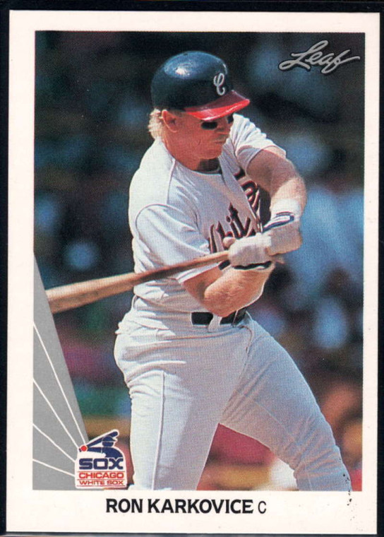 1990 Leaf #307 Ron Karkovice VG Chicago White Sox 