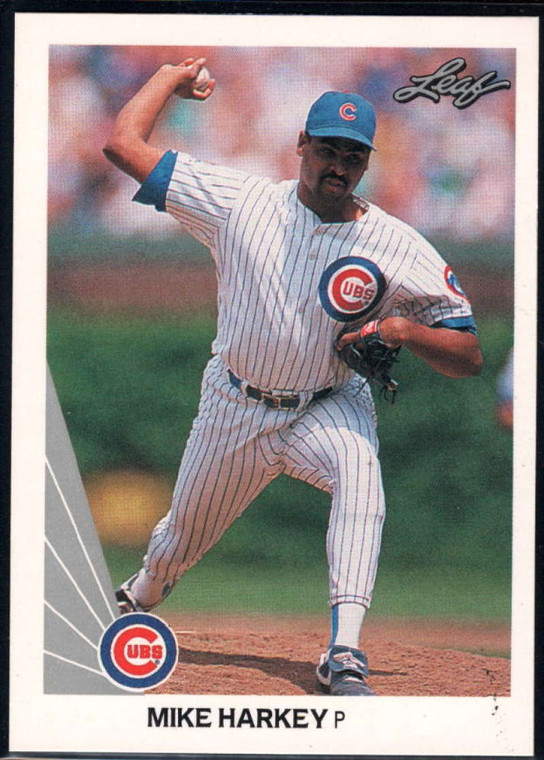 1990 Leaf #309 Mike Harkey VG Chicago Cubs 