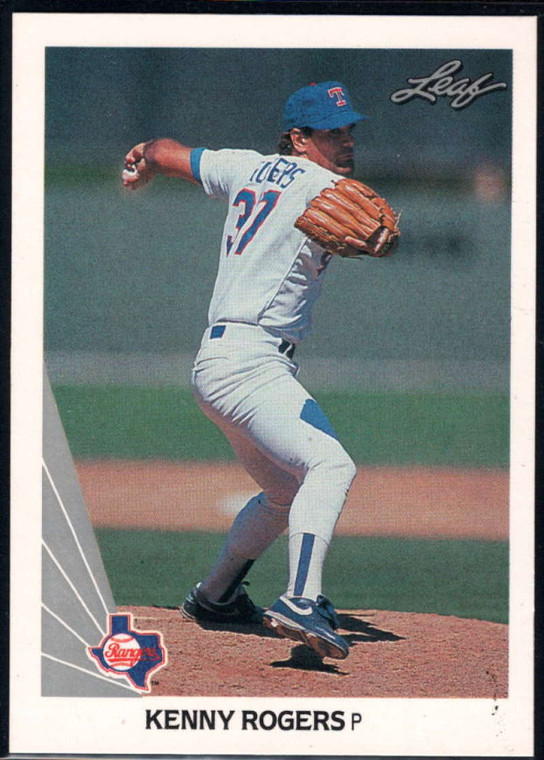 1990 Leaf #311 Kenny Rogers VG Texas Rangers 