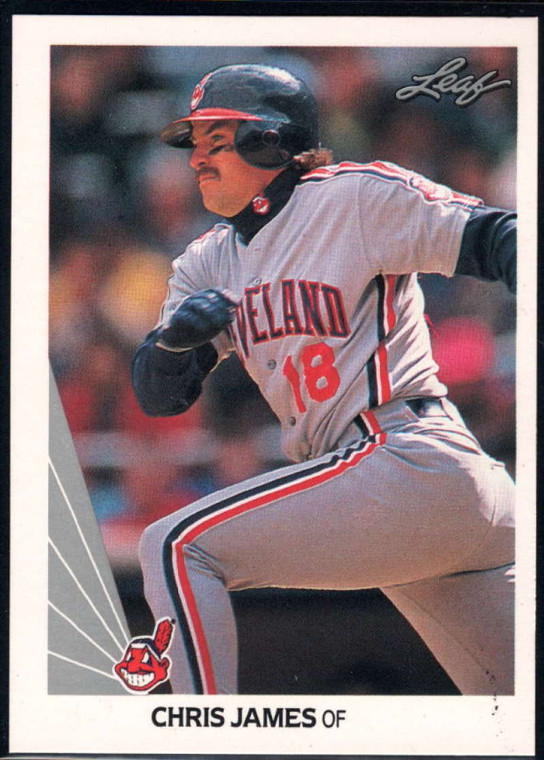 1990 Leaf #319 Chris James VG Cleveland Indians 