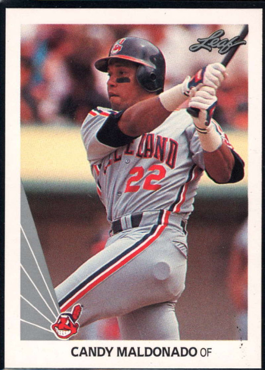 1990 Leaf #338 Candy Maldonado VG Cleveland Indians 