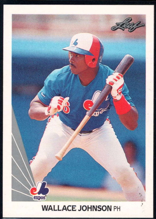 1990 Leaf #344 Wallace Johnson VG Montreal Expos 