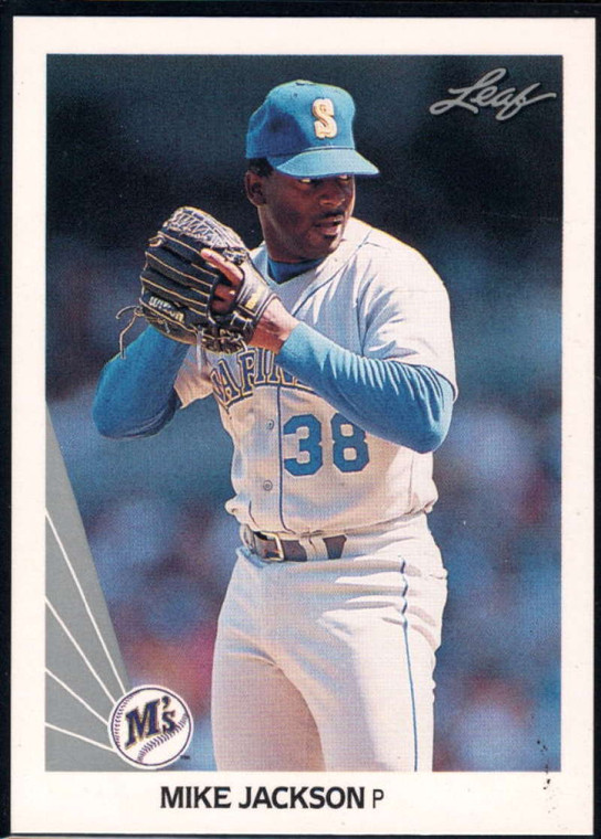 1990 Leaf #351 Mike Jackson VG Seattle Mariners 