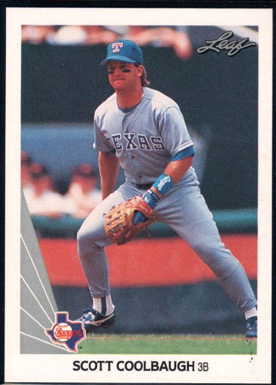 1990 Leaf #363 Scott Coolbaugh VG RC Rookie Texas Rangers 