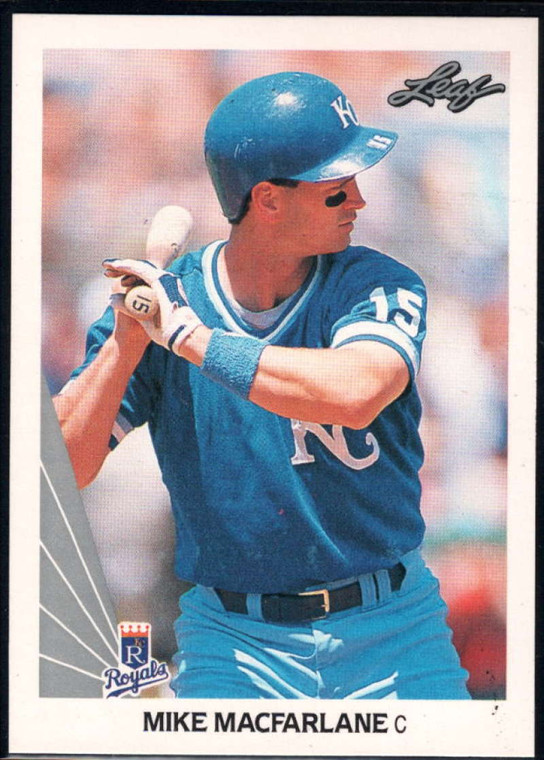 1990 Leaf #389 Mike Macfarlane VG Kansas City Royals 