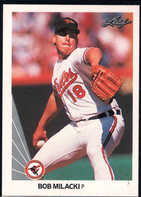 1990 Leaf #402 Bob Milacki VG Baltimore Orioles 