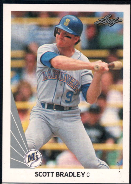 1990 Leaf #404 Scott Bradley VG Seattle Mariners 