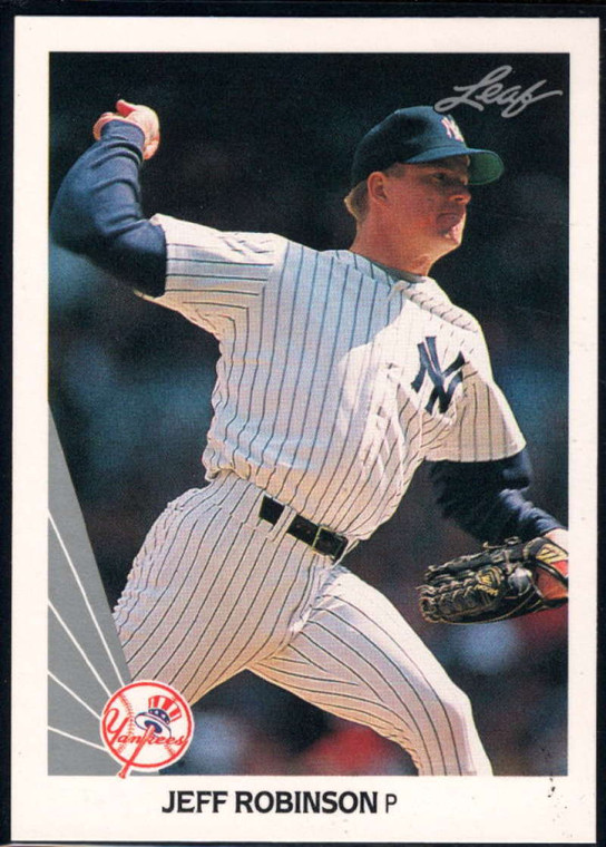 1990 Leaf #412 Jeff Robinson VG New York Yankees 