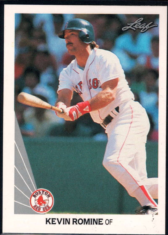 1990 Leaf #414 Kevin Romine VG Boston Red Sox 
