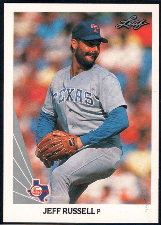 1990 Leaf #442 Jeff Russell VG Texas Rangers 