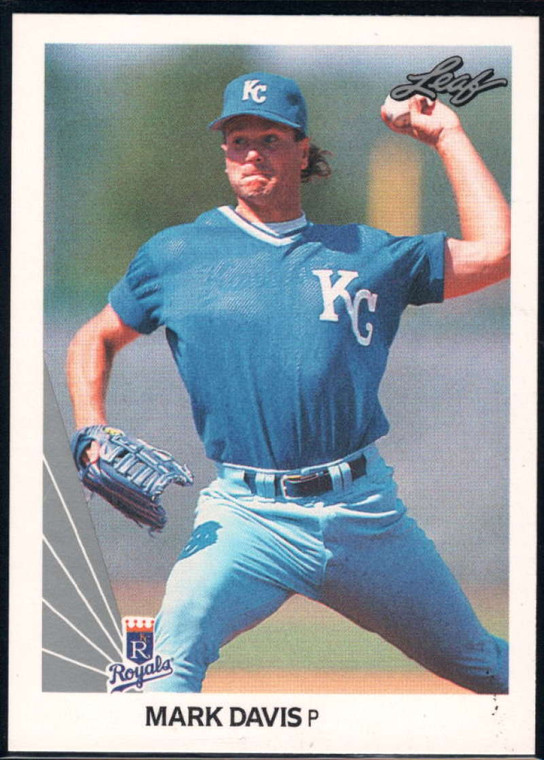 1990 Leaf #468 Mark Davis VG Kansas City Royals 