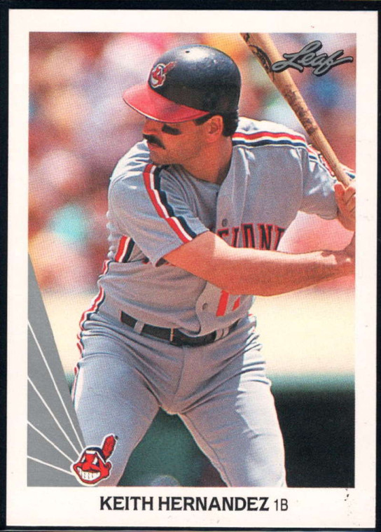 SOLD 26780 1990 Leaf #470 Keith Hernandez VG Cleveland Indians 