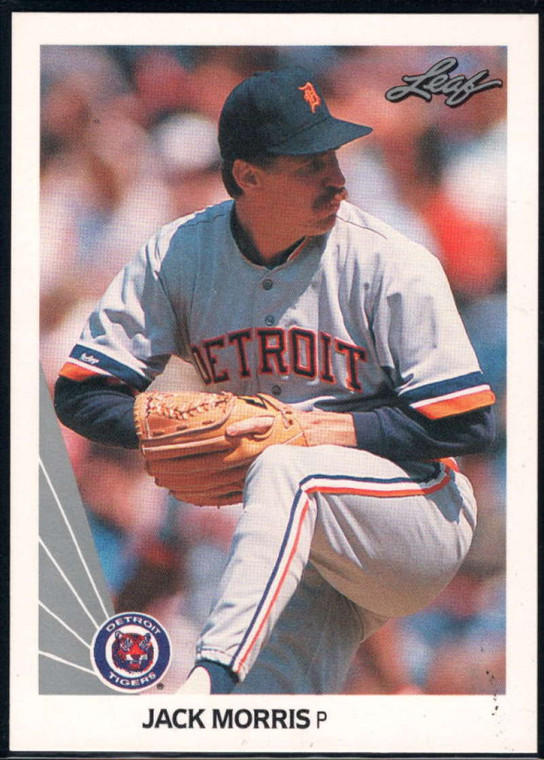 1990 Leaf #482 Jack Morris VG Detroit Tigers 