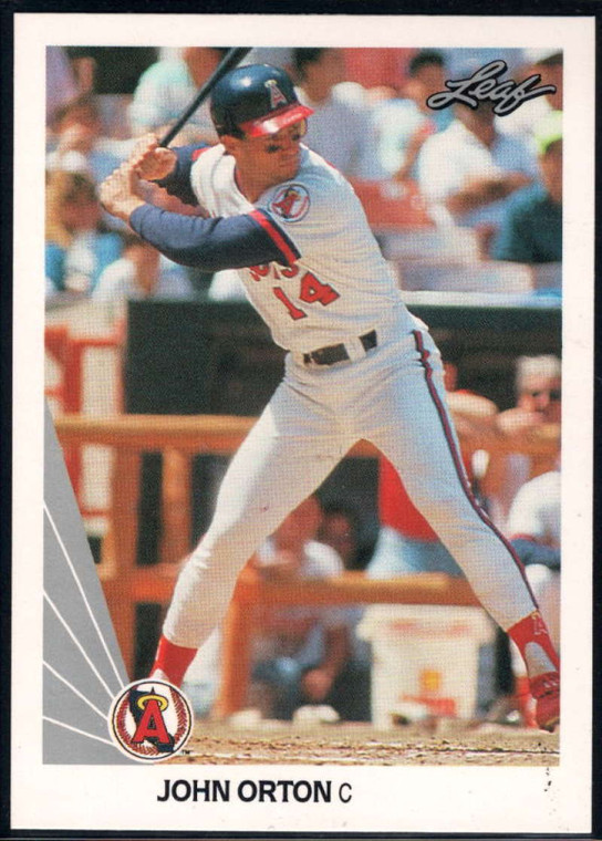 1990 Leaf #511 John Orton VG RC Rookie California Angels 