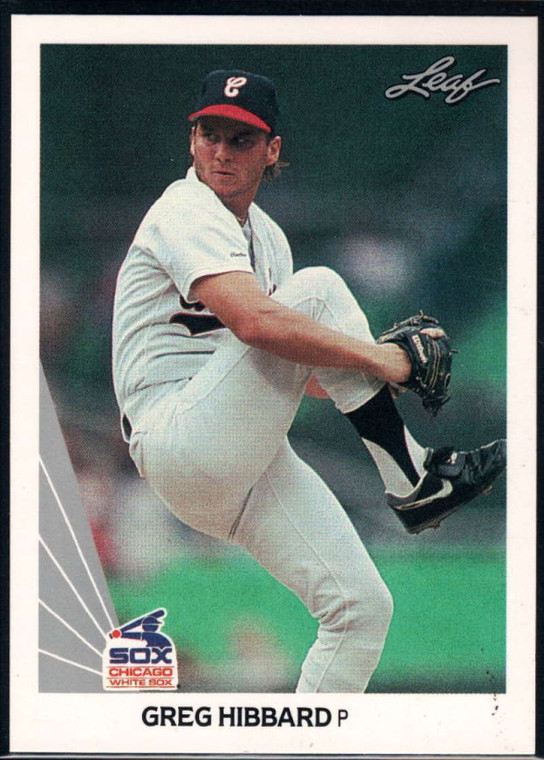 1990 Leaf #523 Greg Hibbard VG RC Rookie Chicago White Sox 