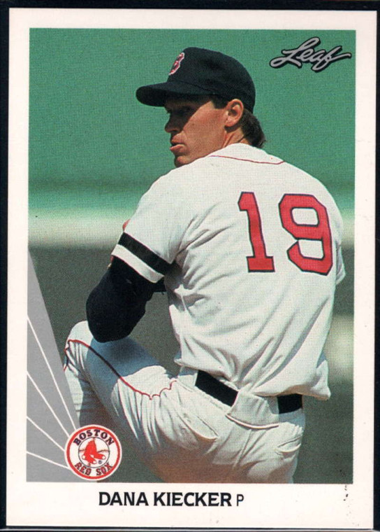 1990 Leaf #525 Dana Kiecker VG RC Rookie Boston Red Sox 