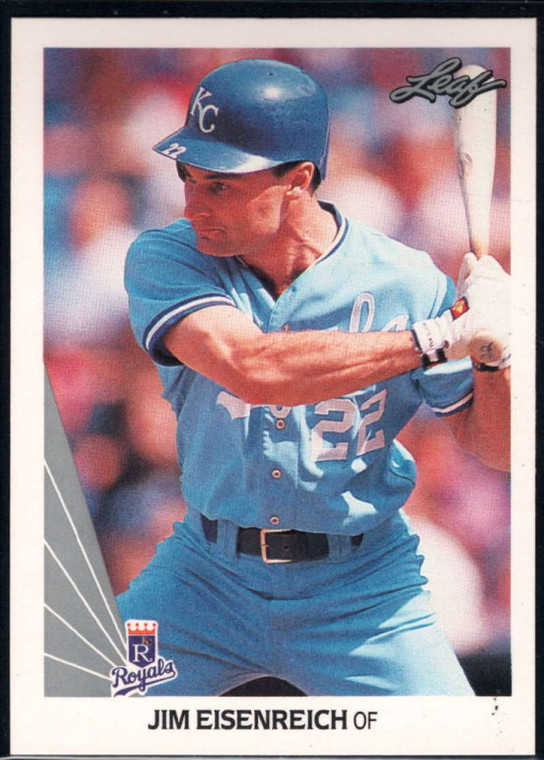 1990 Leaf #278 Jim Eisenreich VG Kansas City Royals 