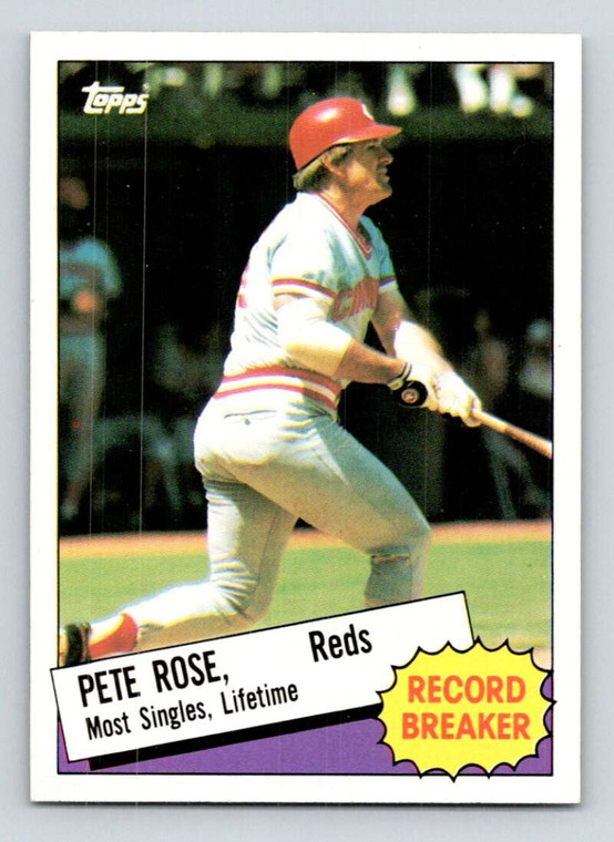 1985 Topps #6 Pete Rose RB VG Cincinnati Reds 