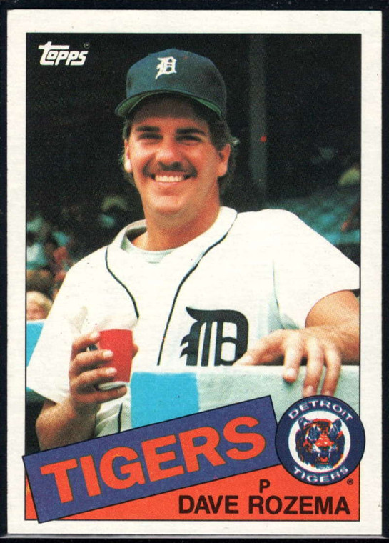 1985 Topps #47 Dave Rozema VG Detroit Tigers 