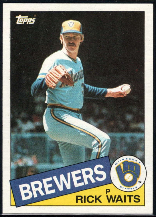 1985 Topps #59 Rick Waits VG Milwaukee Brewers 