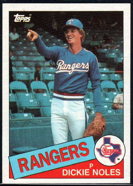 1985 Topps #149 Dickie Noles VG Texas Rangers 