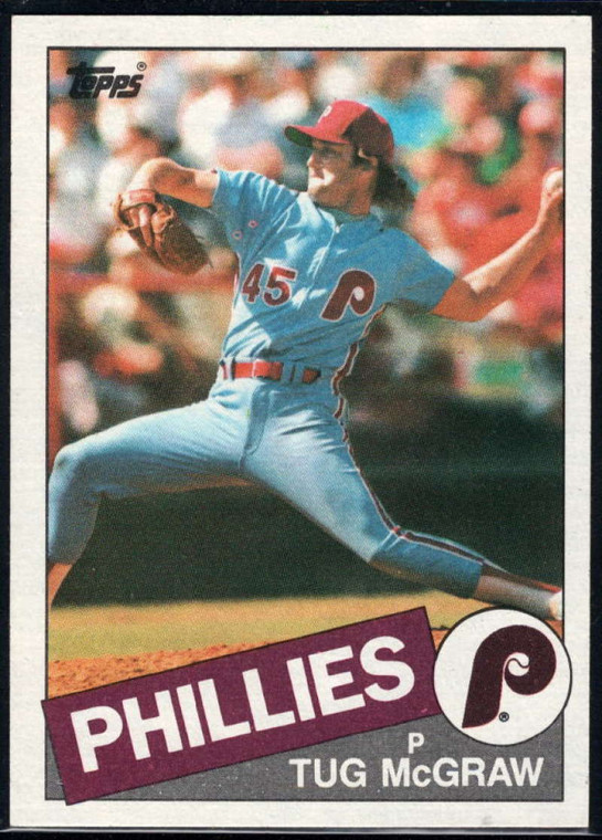 1985 Topps #157 Tug McGraw VG Philadelphia Phillies 