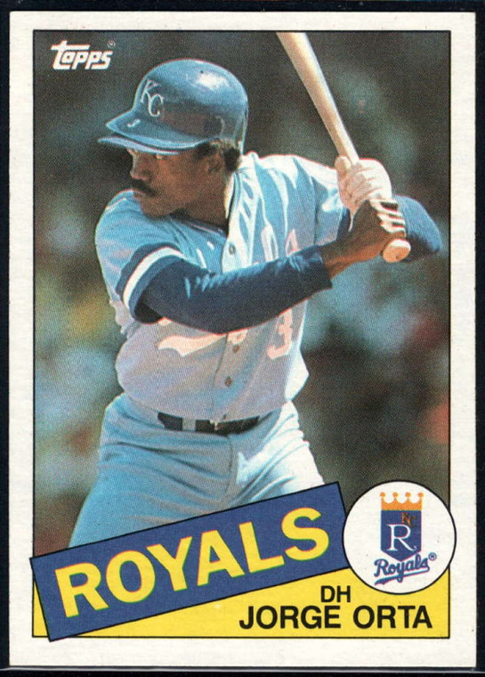 1985 Topps #164 Jorge Orta VG Kansas City Royals 