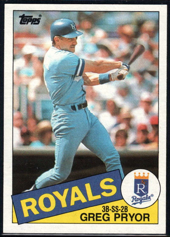 1985 Topps #188 Greg Pryor VG Kansas City Royals 
