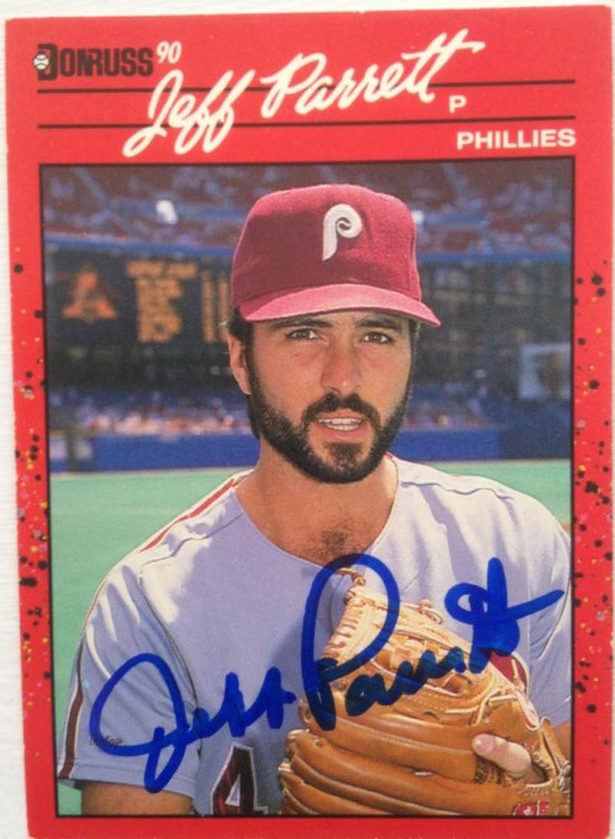 Jeff Parrett Autographed 1990 Donruss #369