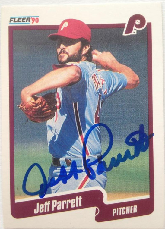 Jeff Parrett Autographed 1990 Fleer #570