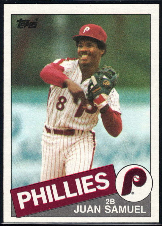 1985 Topps #265 Juan Samuel VG Philadelphia Phillies 