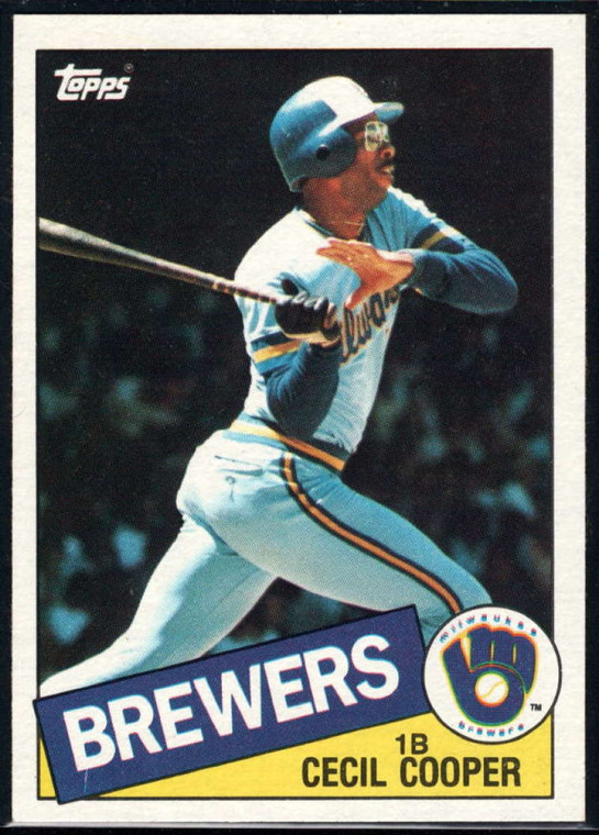 1985 Topps #290 Cecil Cooper VG Milwaukee Brewers 