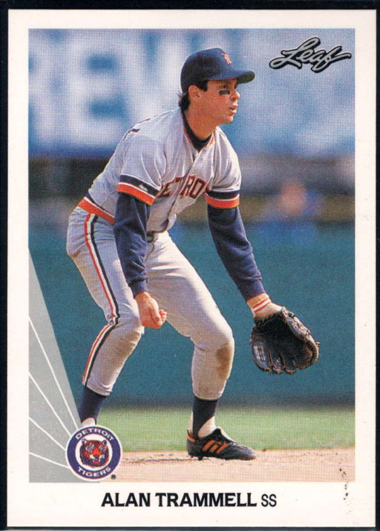 1990 Leaf #218 Alan Trammell VG Detroit Tigers 